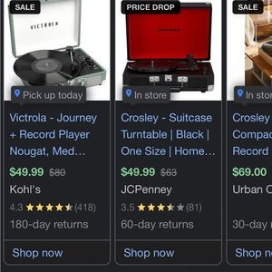 Super cute Crosley record player works really well just needs the plug-in.